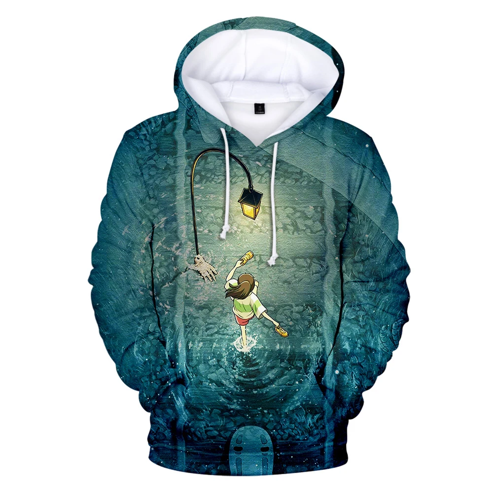 

WCL New Fashion Spirited Away 3D Hoodies Men/Women Popular Hot Anime Hoodie Print Spirited Away Pullovers Hooded Sweatshirt