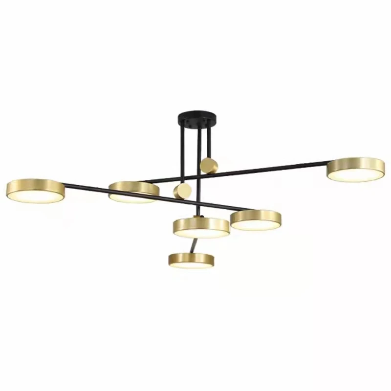 Post-modern Luxury LED Pendant Lights For Living Room Lamp Minimalist  Atmosphere Hotel Villa Rotating Pendant Lamp