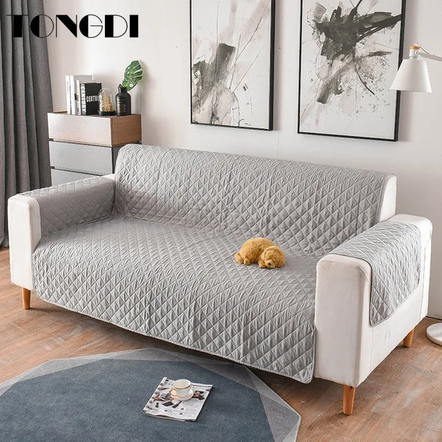 

Tongdi Modern Thick Luxury Sofa Cover Elegant Towel Throw Pet Slipcover Anti-skid Seat Couch 1/2/3 Seat For Parlour Living Room