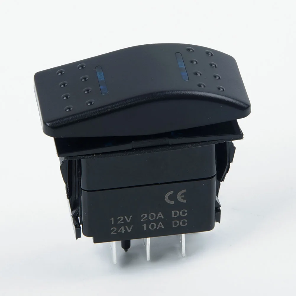 1 шт. 7Pin DPDT ВКЛ-ВЫКЛ 2 светодиосветодиодный морской переключатель автомобиль