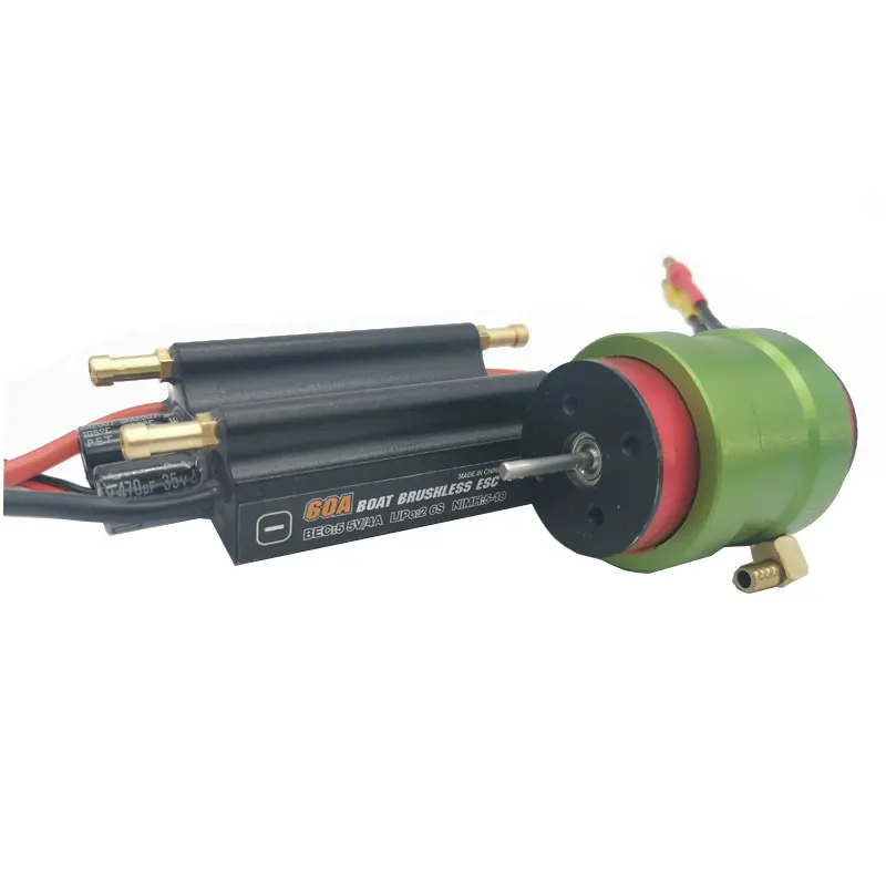 Лодочный мотор Hobbyhh 60A ESC и бесщеточный с водяной оболочкой 2845 кв подходят для 50 65