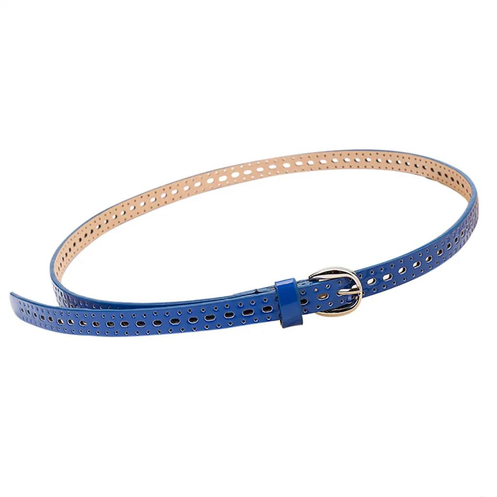 Женский тонкий ремень SAGACE из искусственной кожи яркие цвета украшение на пряжке