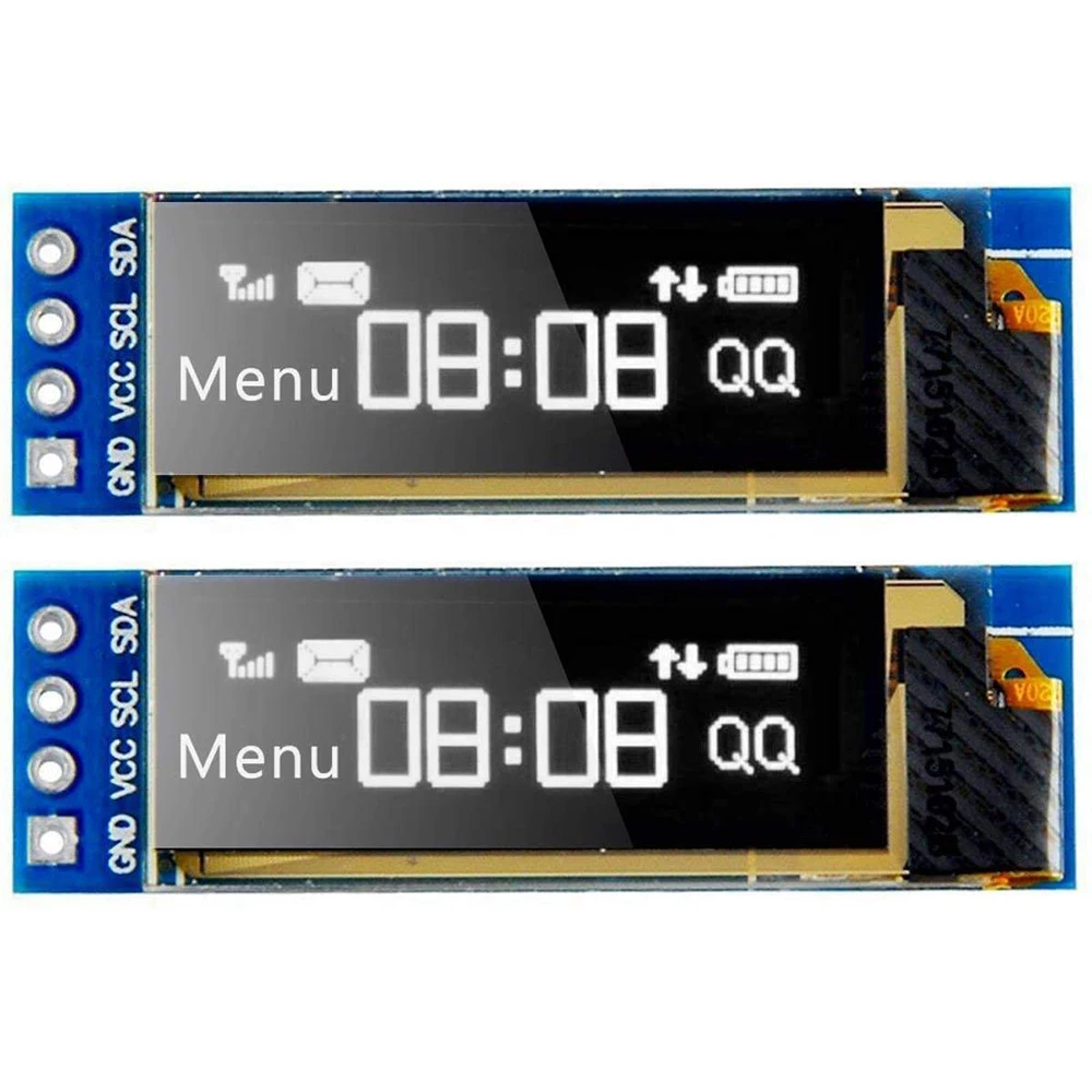 Модуль ЖК-дисплея I2C на органических светодиодах 0 91 дюйма модуль дисплея SSD1306