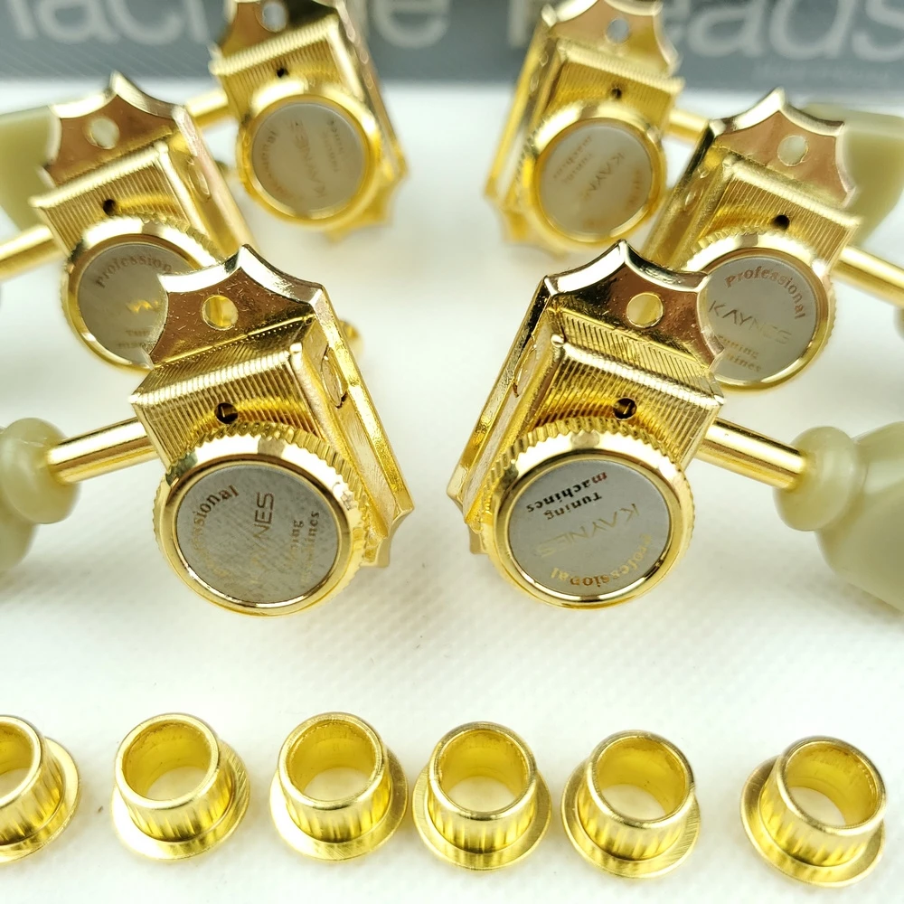 1 set 3r3l vintage deluxe locking elektrische gitarre mechaniken mechaniken für lp sg elektrische gitarre tuning pegs gold free global shipping