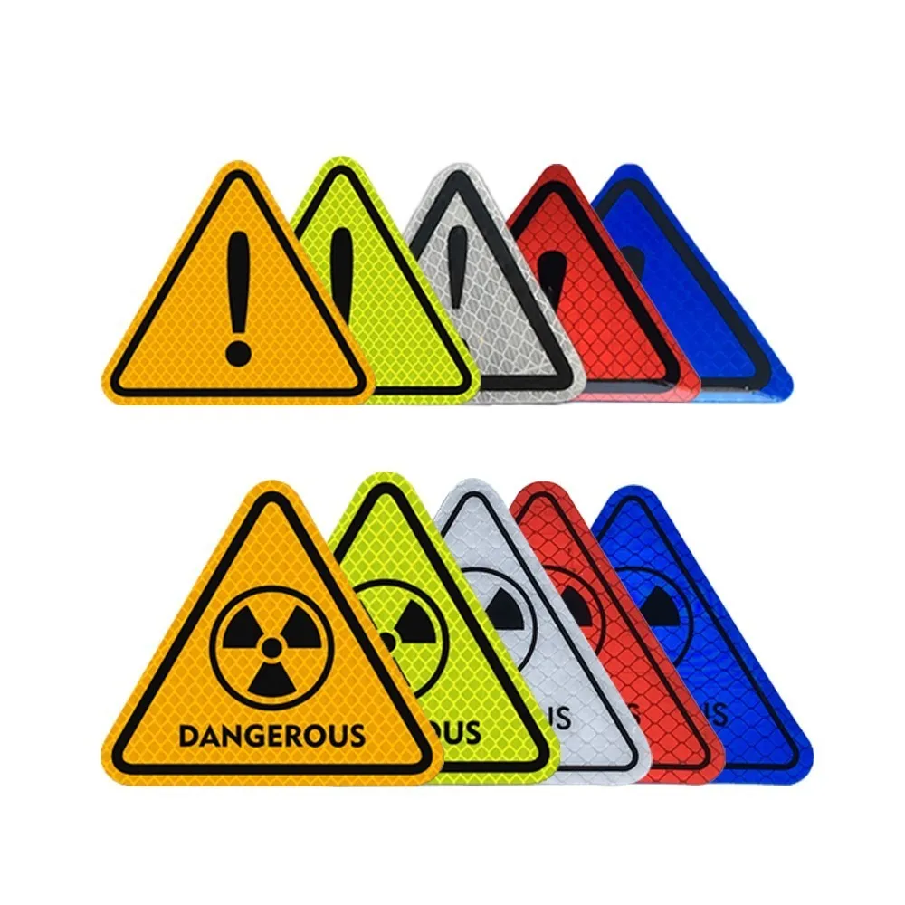 Автомобильная наклейка ночная супер светоотражающая лента предупреждающий знак