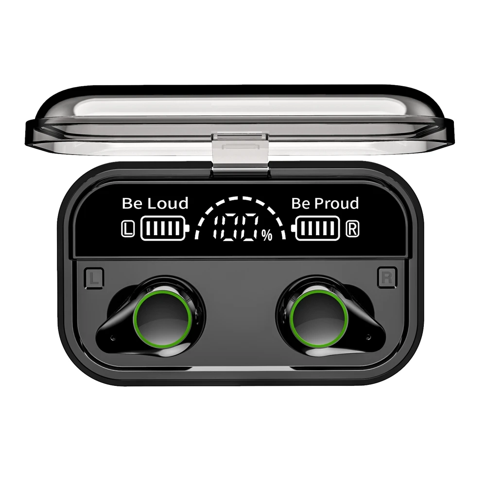 TWS True Bluetooth наушники IPX7 водонепроницаемые беспроводные наушники HD двойной цифровой дисплей 6D объемный стерео звук гарнитура для типа C