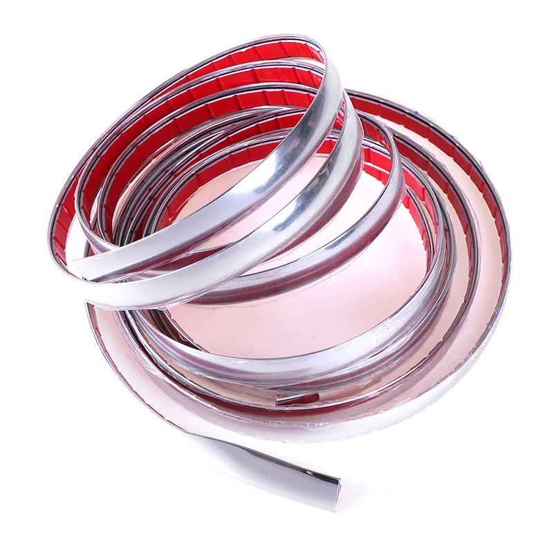 Hot sale 12mm*3m/22mm*3m Tape Auto DIY Body Bumper Protect Sticker Car Chrome Styling Decoration Moulding Trim Strip | Автомобили и