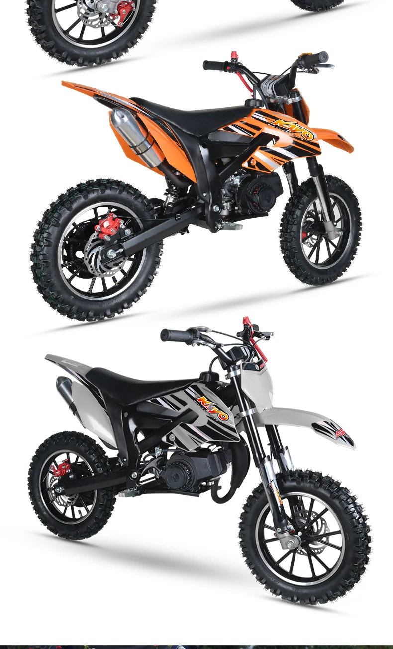 50CC одноцилиндровый двухтактный высококачественный детский внедорожный мотоцикл с алюминиевым ободком, большой передвижной локомотив