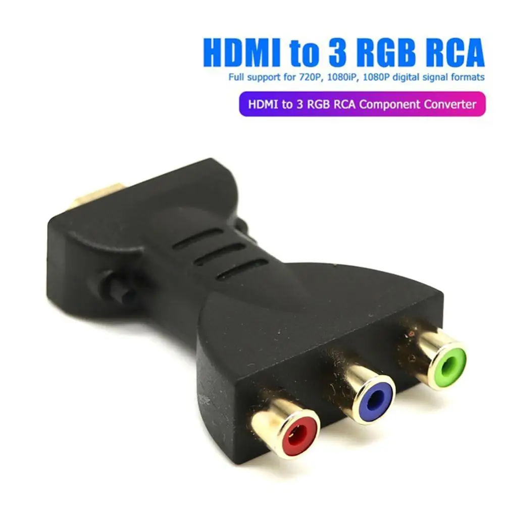 HDMI(Male) To AV Audio Video Converter RGB 3RCA HDMI Adapter 1080P For HDTV DVD Projector Home Theater In Copper+Plastic |