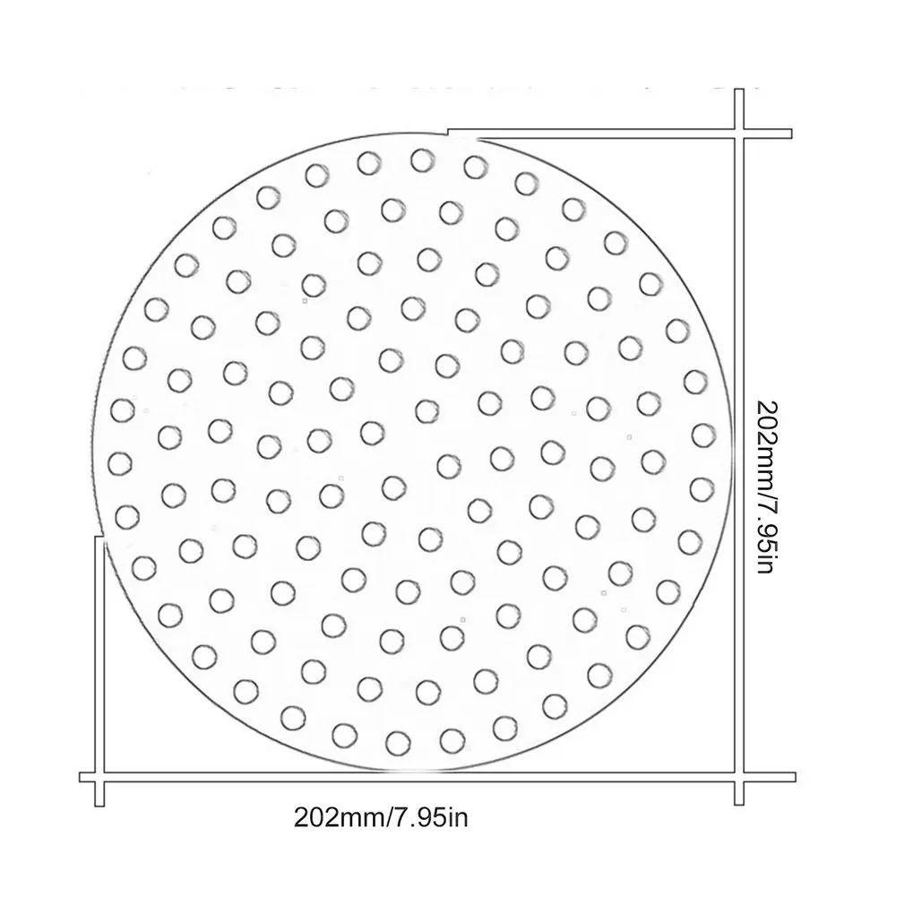 

Reusable Round Air Fryer Silicone Accessories Air Fryer Non-stick Durable Pad Scale Place Mat Kitchenware