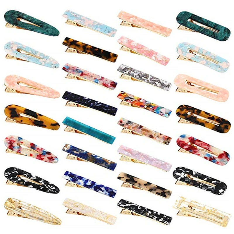 

Acetate Hair Clip Barrette Leopard Tortoiseshell Hairpin kit for women female