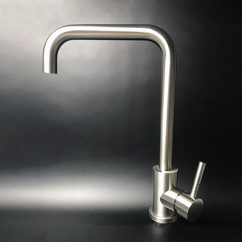 

Faucet Tap Stainless Steel Hot Cold Mixer 360 Degree Rotatable for Home Kitchen Sink FAS6