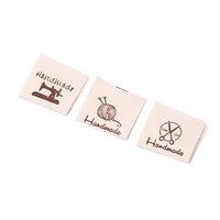 100pcs handmade sheep animals cotton tag sewing machine cloth garment labels yarn hand made label tags for sewing crafts