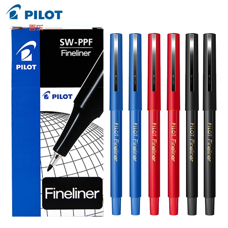 

Japan PILOT SW-PPF Signed Art Drawing Design Sketch 0.4mm FINELINER Thin Tip Metal Pen Clip Simple Fashion Sharp Waterproof Pen