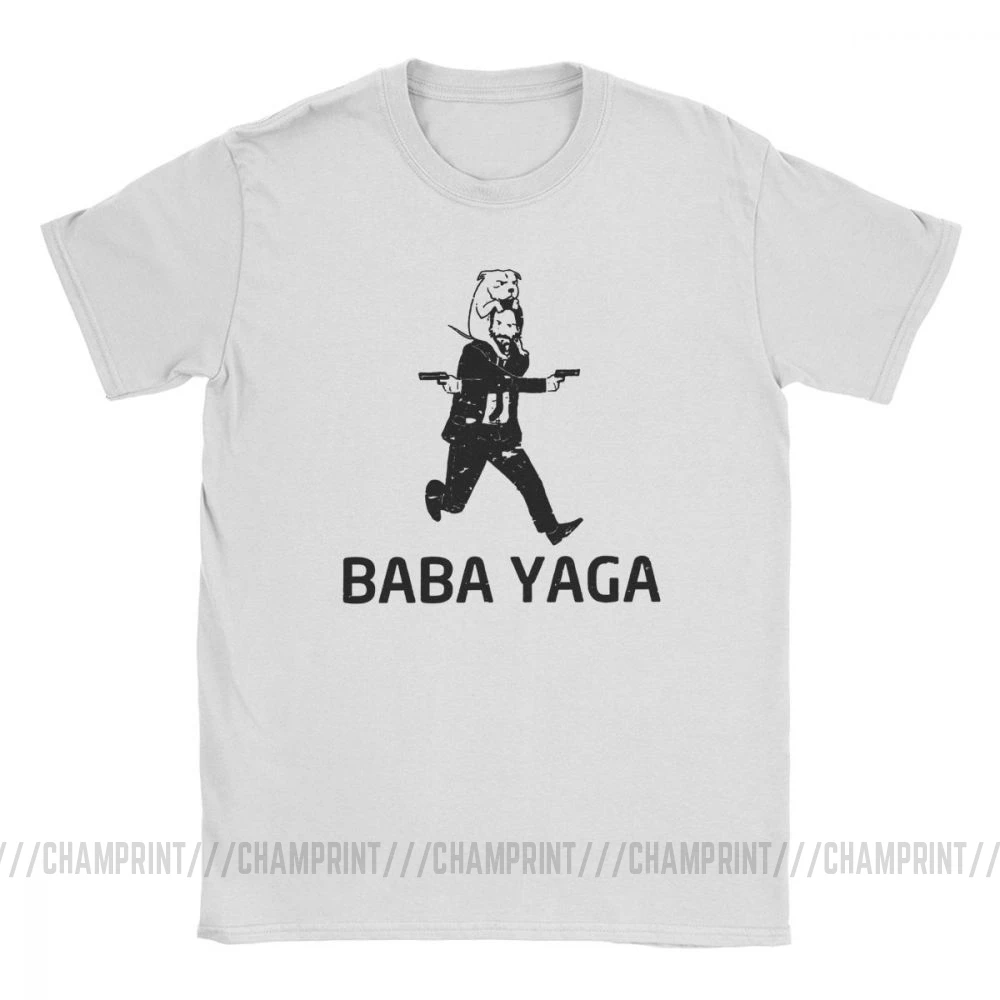 Мужские футболки John Wick Baba Yaga из чистого хлопка одежда с графическим рисунком