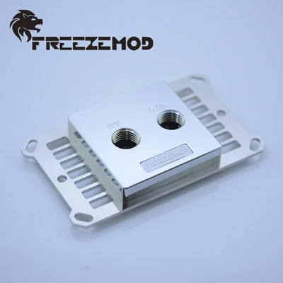 Полностью металлический блок охлаждения водяного процессора FREEZEMOD 0,5 мм, микроканал, поддержка AM4, полностью из меди.