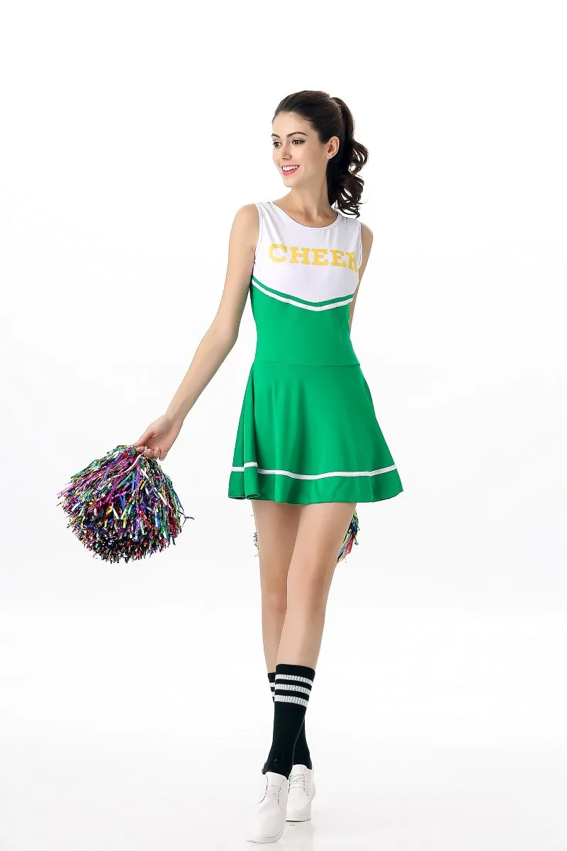 Спортивные костюмы с помпонами 2 шт. униформа для учеников Старшей школы|Униформа