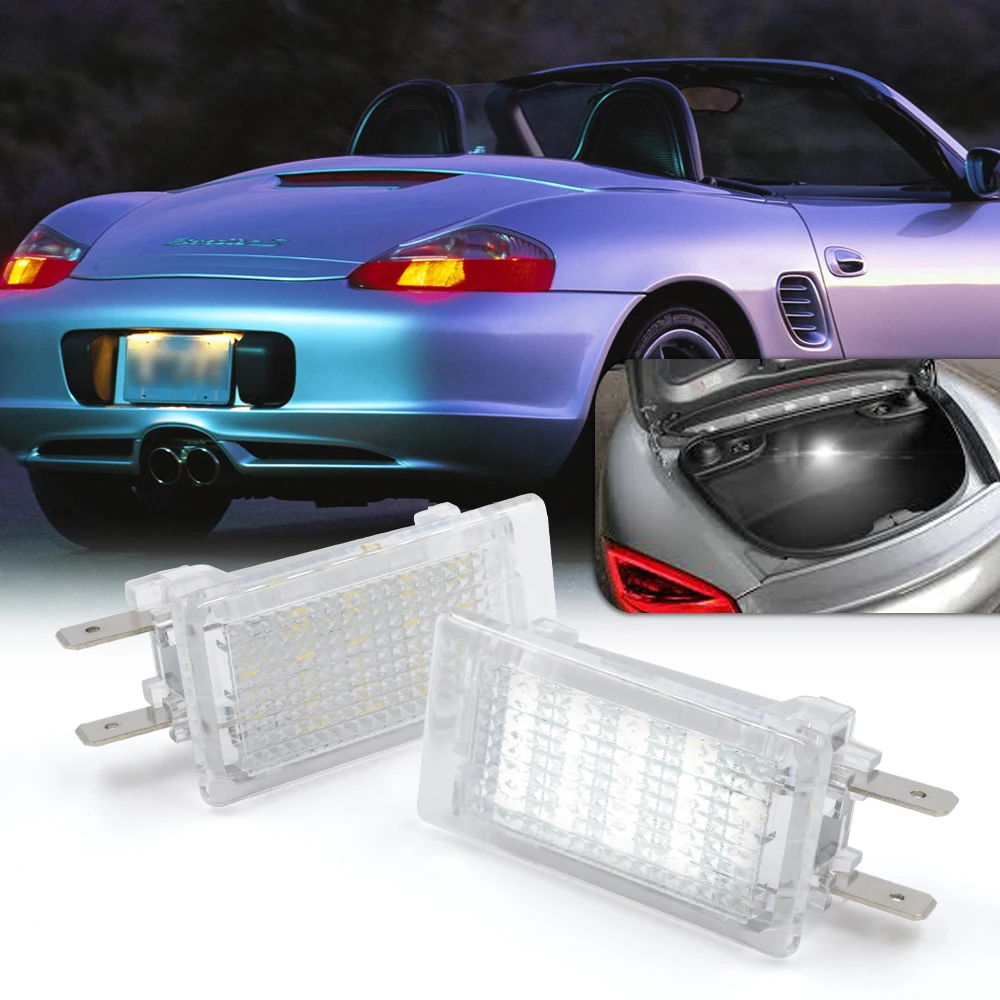 2pcs LED освещение багажника для Porsche 911 Boxster Cayman Carrera Turbo GT GT3 987 996 997 964.