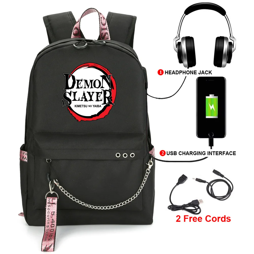 

Demon Slayer: Kimetsu No Yaiba Backpack Student Kids School Bookbag Backpack