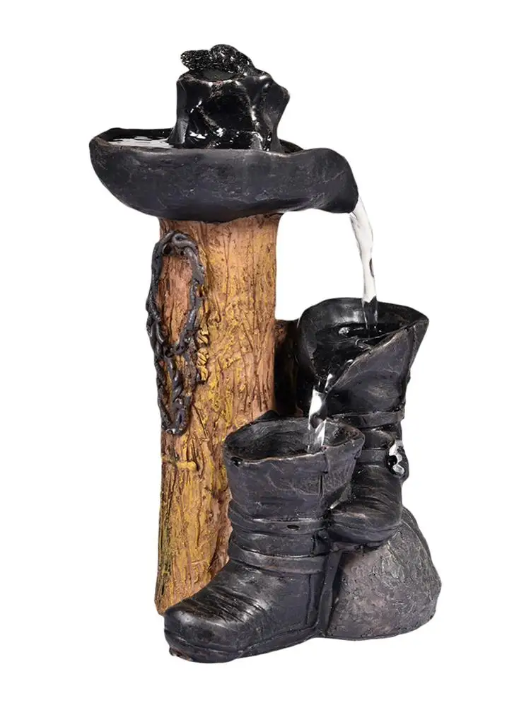 

Garden Patio Resin Statue Decor Creative Self-Circulating Water Ornament For Home Garden Art Fountain Decoration