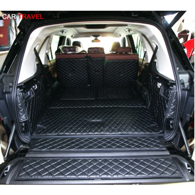 

High quality mats! Full set car trunk mats for BMW X7 G07 2020 waterproof cargo liner mat boot carpets for X7 2019