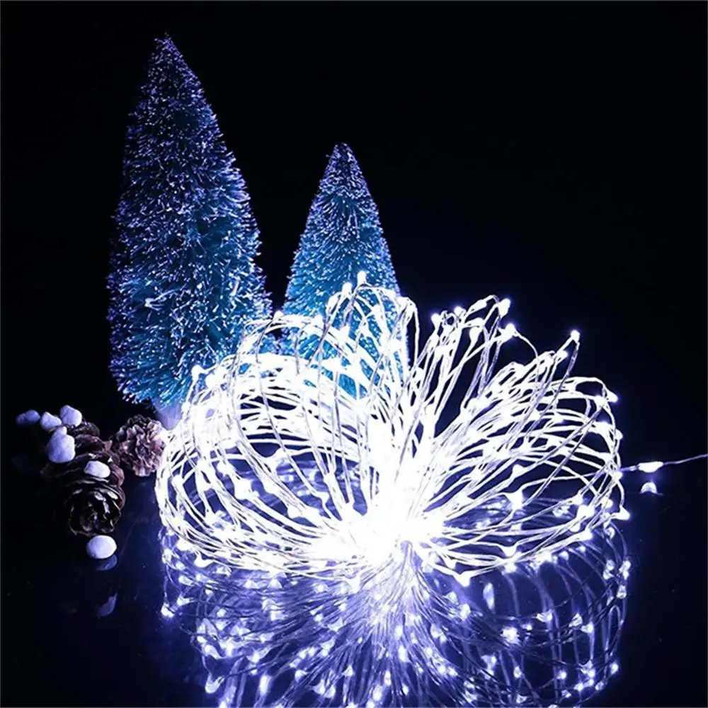 2 шт. светодиодные гирлянды на батарейках мини рождественские сказочные