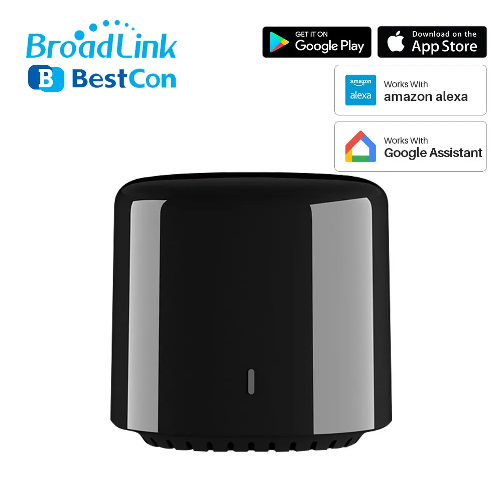 

Broadlink Bestcon RM4C Mini Universal IR Remote Controller 4G WiFi IR Works With Alexa Google Assistant Smart Home Automation