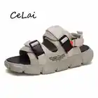 Сандалии NA60 мужские с застежкой, модная пляжная обувь для молодежи, для отдыха на открытом воздухе, летние дизайнерские Нескользящие босоножки, ручная работа