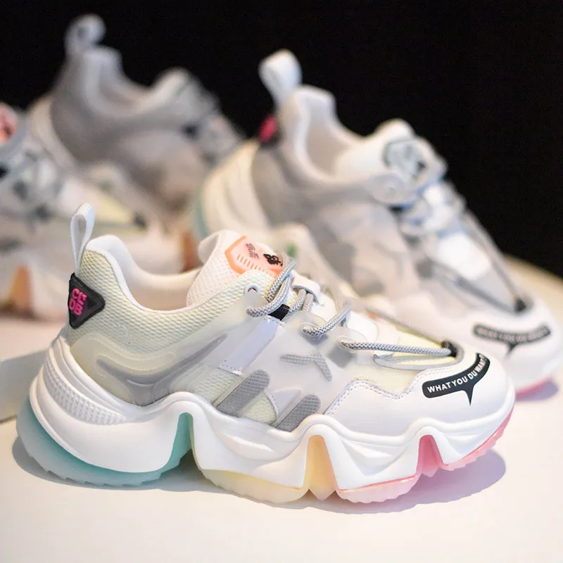 

Кроссовки женские кожаные сетчатые, дышащие, повседневные, Нескользящие, для занятий спортом, работы, весна-осень