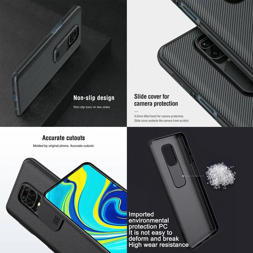 Чехол Nillkin для телефона Xiaomi Redmi Note9s мобильный телефон Shell Note 9 Pro Max черный