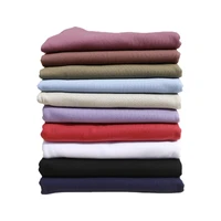 width 72 summer solid thick impermeable knitted cotton fabric by the half yard for t shirt dress material