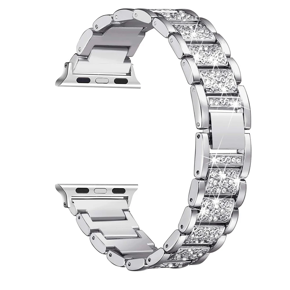 Браслет из нержавеющей стали для Apple Watch 40 мм 44 38 42 мм|Ремешки часов| |