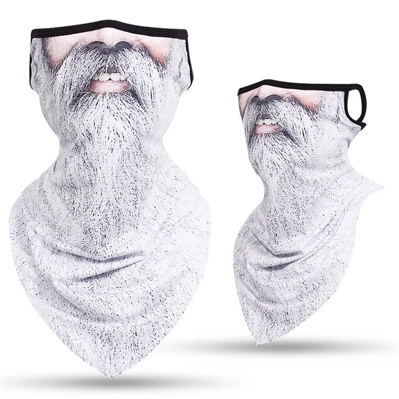 Забавное лицо нос борода Чеширский кот мотоциклетный шарф для велоспорта шеи