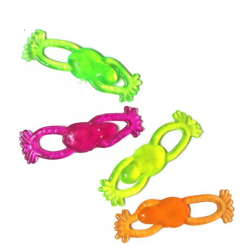 

6Pcs Sticky Hands Wall Climber Stretchy Flying Frogs Stocking Stuffers Kids Toys Funny Gift Party Favors