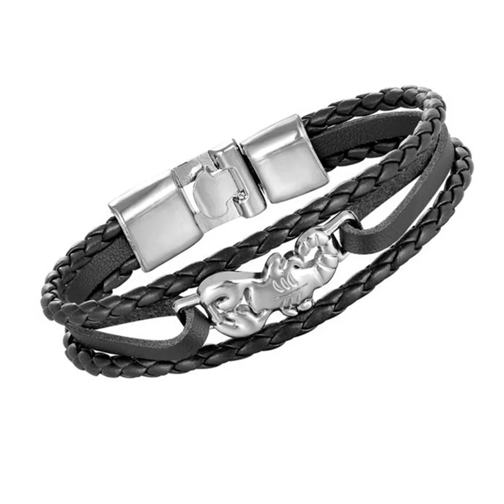 Женский винтажный браслет-Скорпион 2020 многослойный кожаный браслет мужской