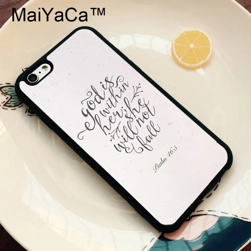 3517 Чехол из ТПУ MaiYaCa Bible Qutoes Verse Belief God Jesus для iPhone 11 Pro MAX X XR XS MAX 6 6s 7 8 Plus 5S - Цвет: 3517