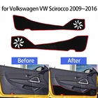 Защитный ковер, внутренняя защита для двери, боковая крышка для Volkswagen VW Scirocco 09  16, Противоударная накладка на дверь автомобиля, наклейка, аксессуары