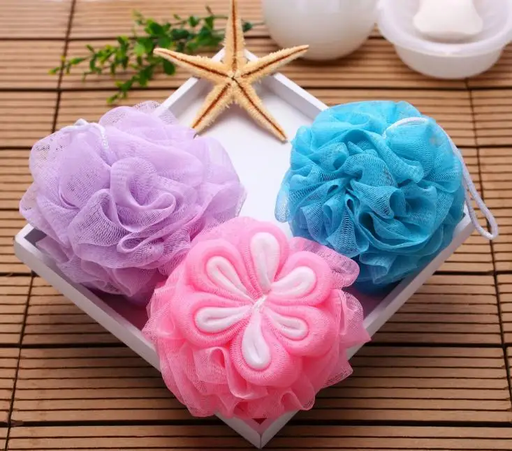 Шт. 1 шт. цветок сетчатый шар для ванны карамельный цвет средства ухода за кожей