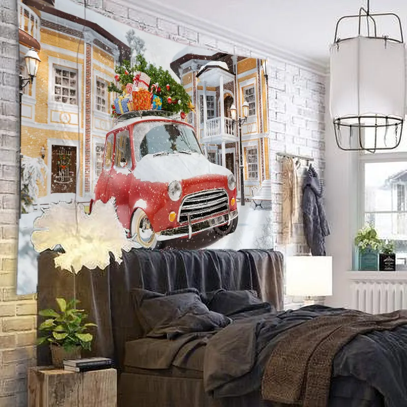 Рождественский гобелен настенное покрывало для кровати пляжное полотенце