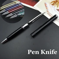 creative 5colors outdoor student multi purpose tactical self defense knife pen pencil sharpener
