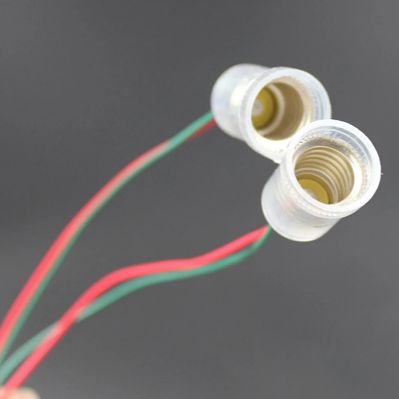 Держатель лампы E10 с проводом маленький патрон e10 база обучающий инструмент