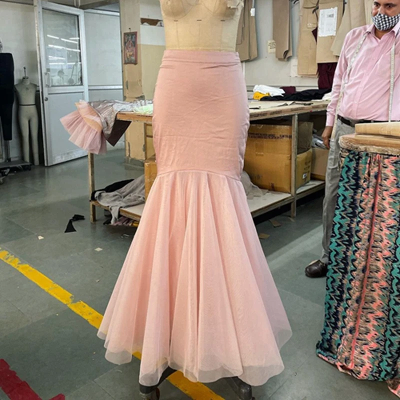 Женская юбка-годе с оборками из тюля | одежда