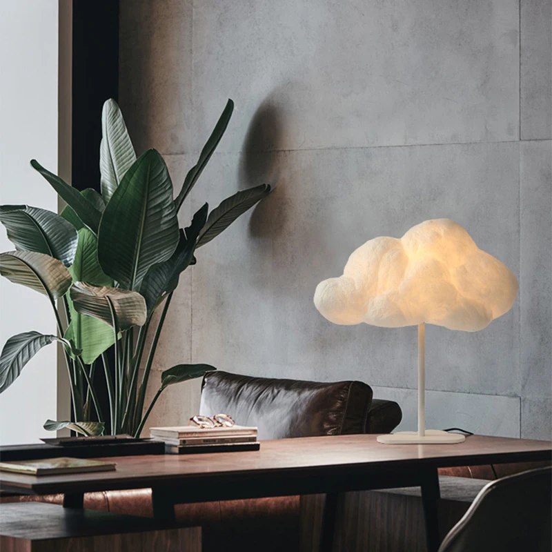 Настольная лампа в форме облака современная Минималистичная для гостиной из