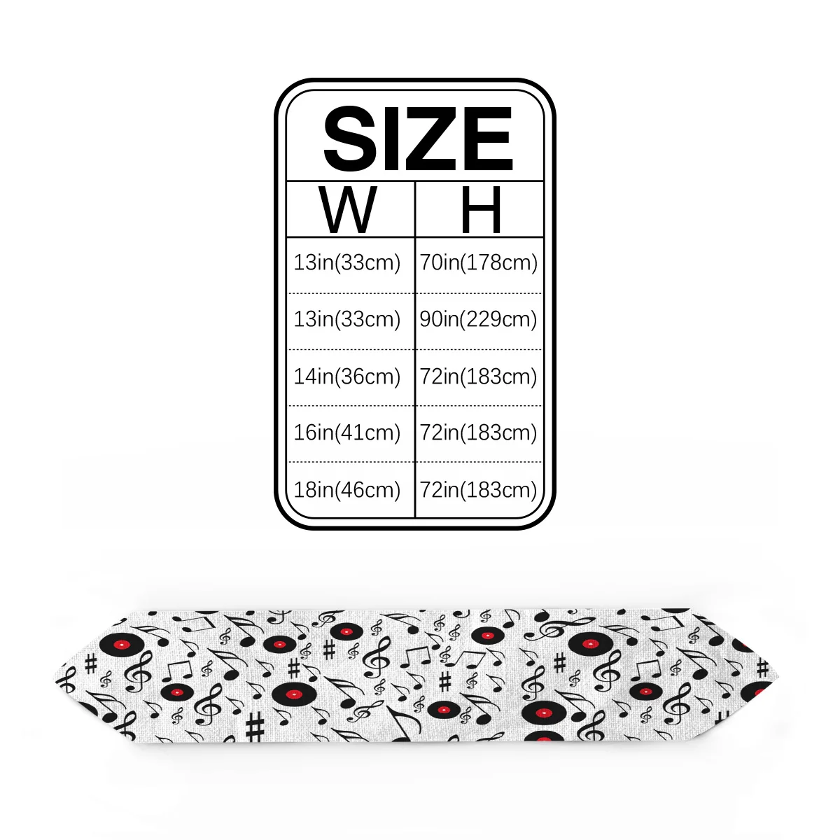 Длинный стол бегун полотно мешковина Белый рок музыка скатерти для кухни свадьбы