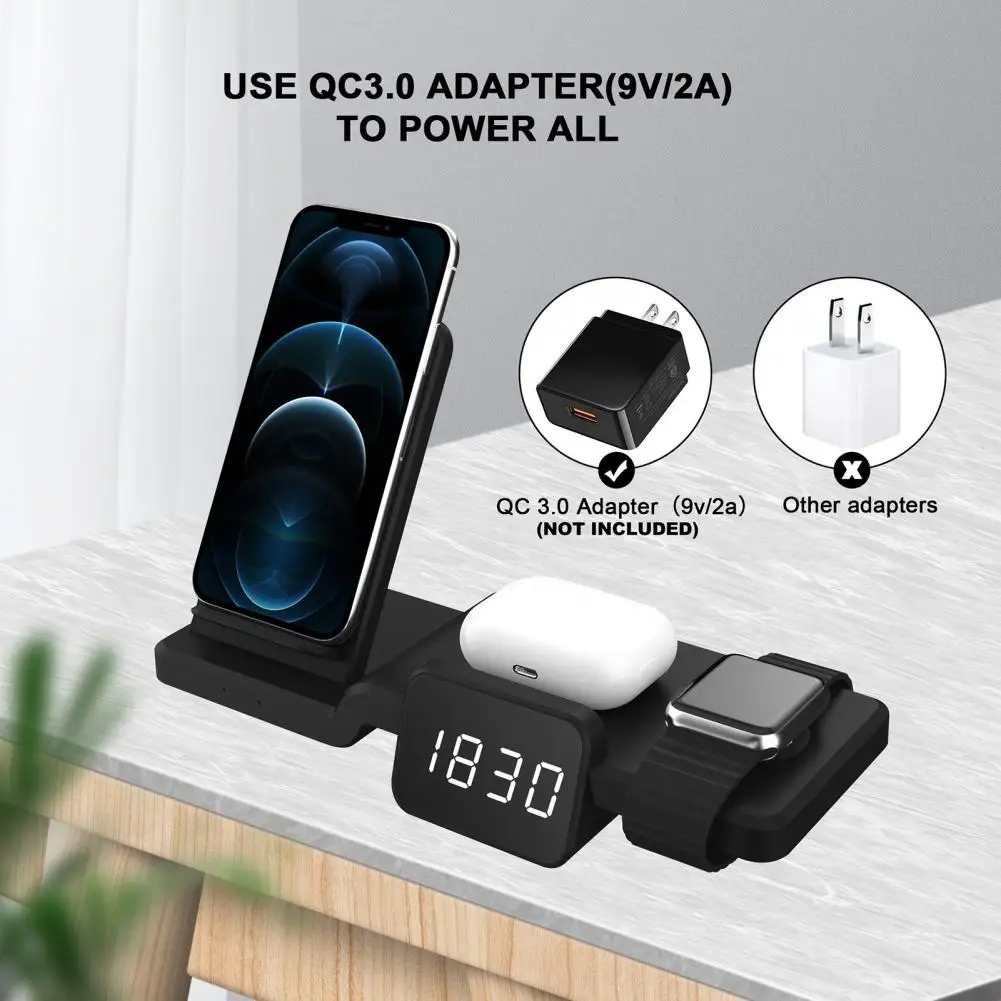 

5 в 1, беспроводное зарядное устройство для Iphone 11 Pro, 10 Вт