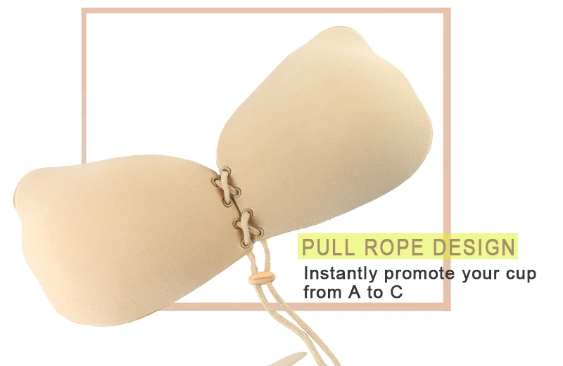 Sujetador невидимый бесшовный самоклеящийся бюстгальтер без бретелек силиконовый