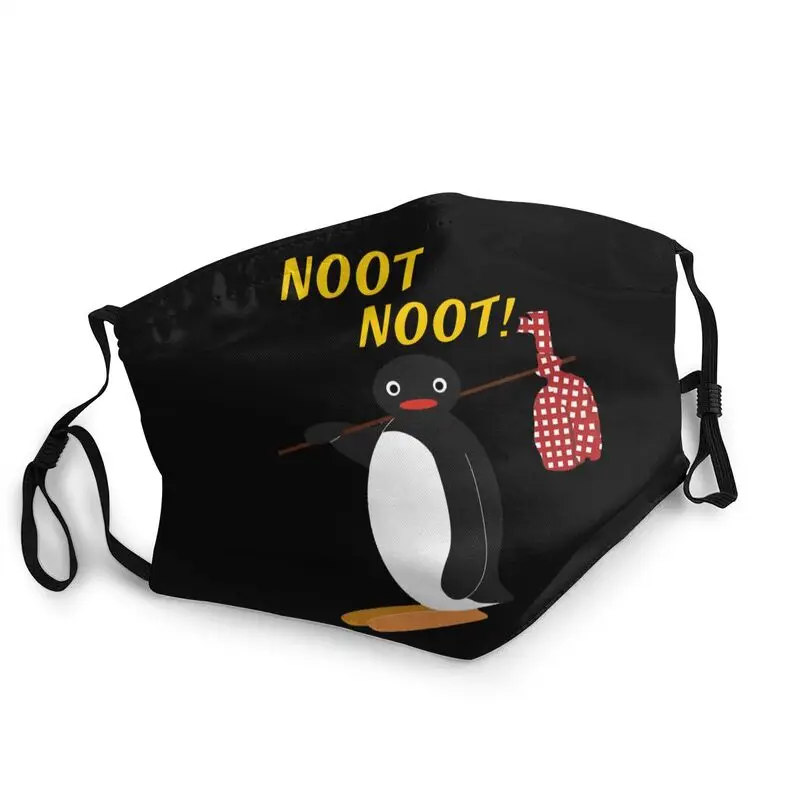 

Funny Pingu Noot Noot Non-Disposable Unisex Penguin Cartoon Mouth Face Mask Anti Haze Dust Protection Cover Respirator Muffle