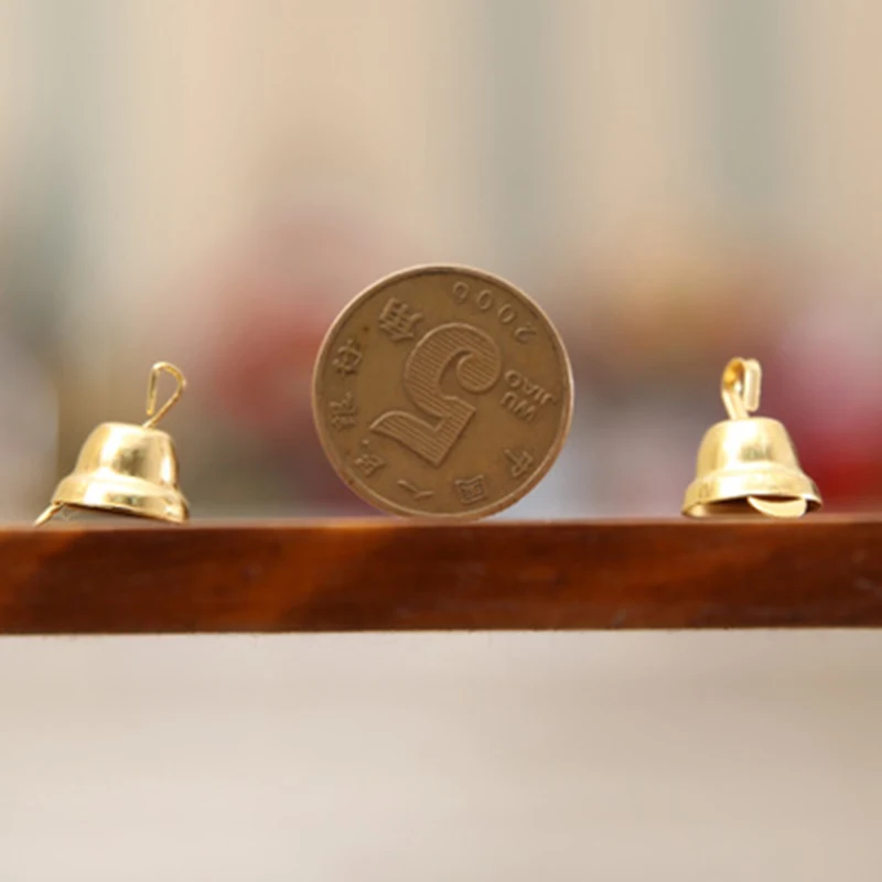 DIY mini merry 20 шт. 1 см золотой маленький колокольчик Счастливого Рождества