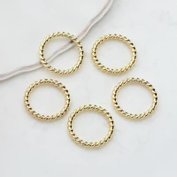 20mm 10pcslot zinc alloy round jump ring charms metal charms pendant connector diy earrings accessories