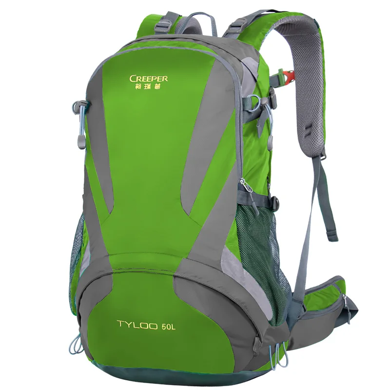 Creeper Outdoor Sports Mountaineering Backpack Camping Hiking Trekking Rucksack Travel Waterproof Cover Bike Bags men 40 50L |